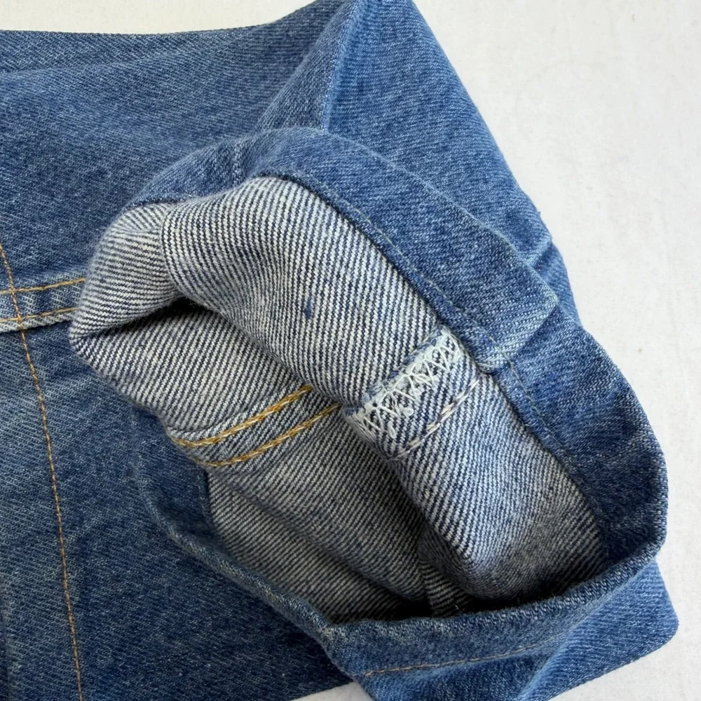 Vintage Levis 505 Orange Tab Jeans Mens Fits 29x28 Made In USA 90s Hemmed